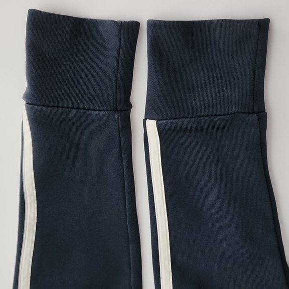 Adidas Women's Navy White Full  Zip Hoodie 3 Stripes Pockets Size Medium - Picture 7 of 13